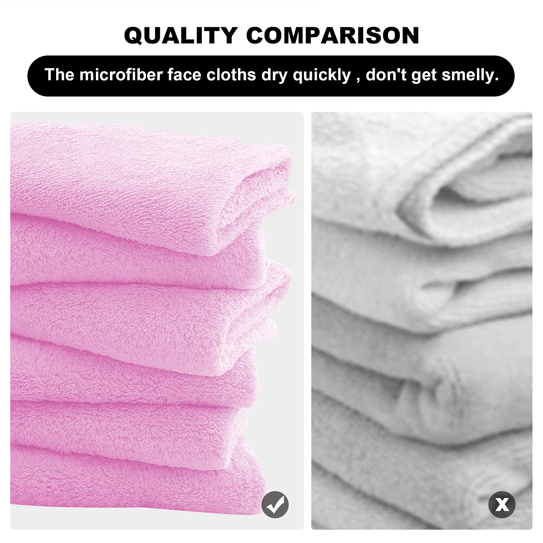 MOONQUEEN lingettes microfibre confort sur peau sensible, usage quotidien