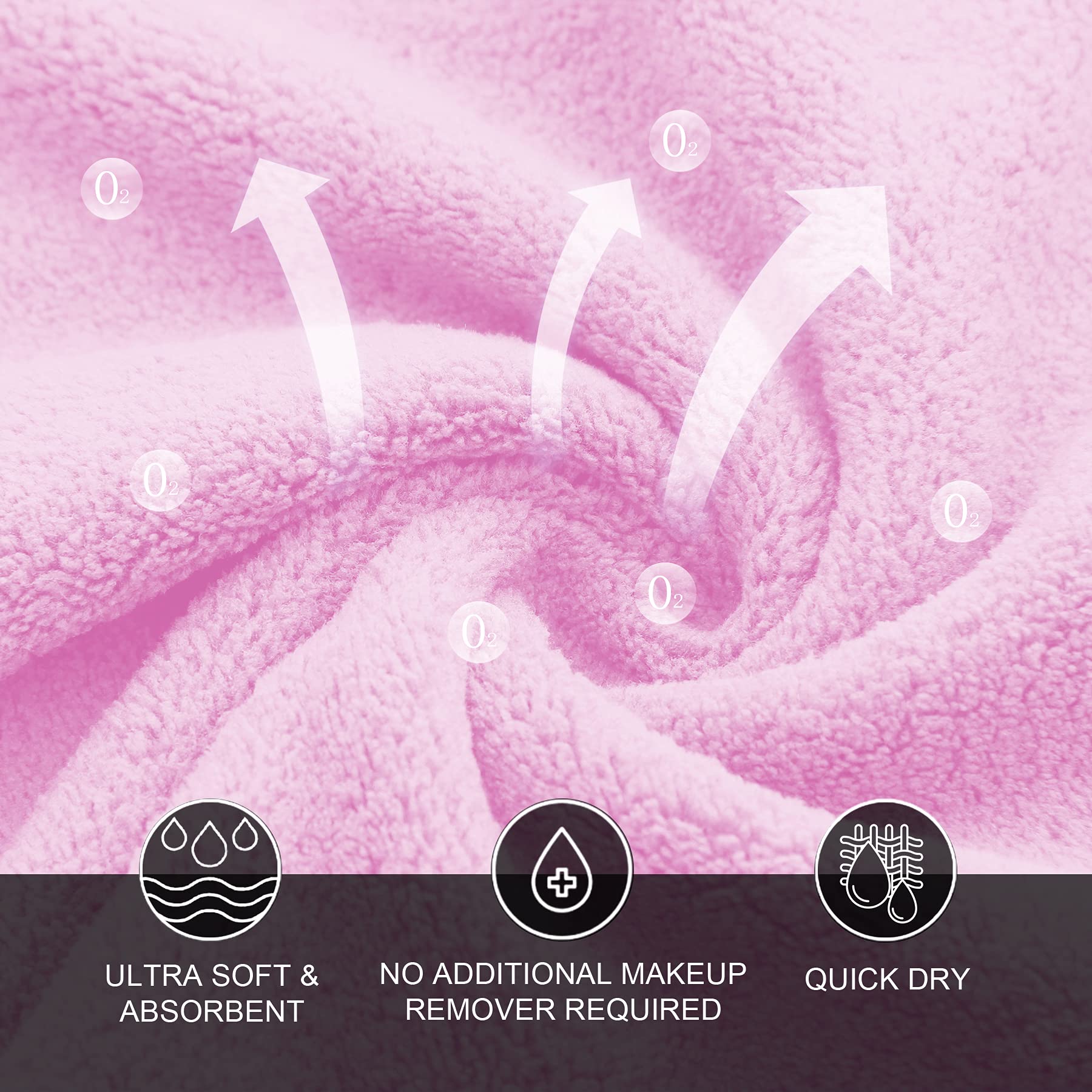 MOONQUEEN lingettes microfibre emballage framboise givrée, couleur attrayante