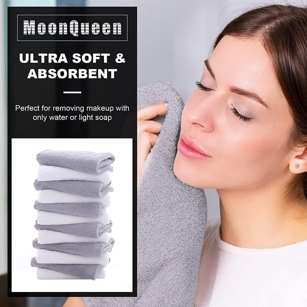MOONQUEEN serviettes-visage-microfibre: douceur et absorption adaptées à la peau sensible