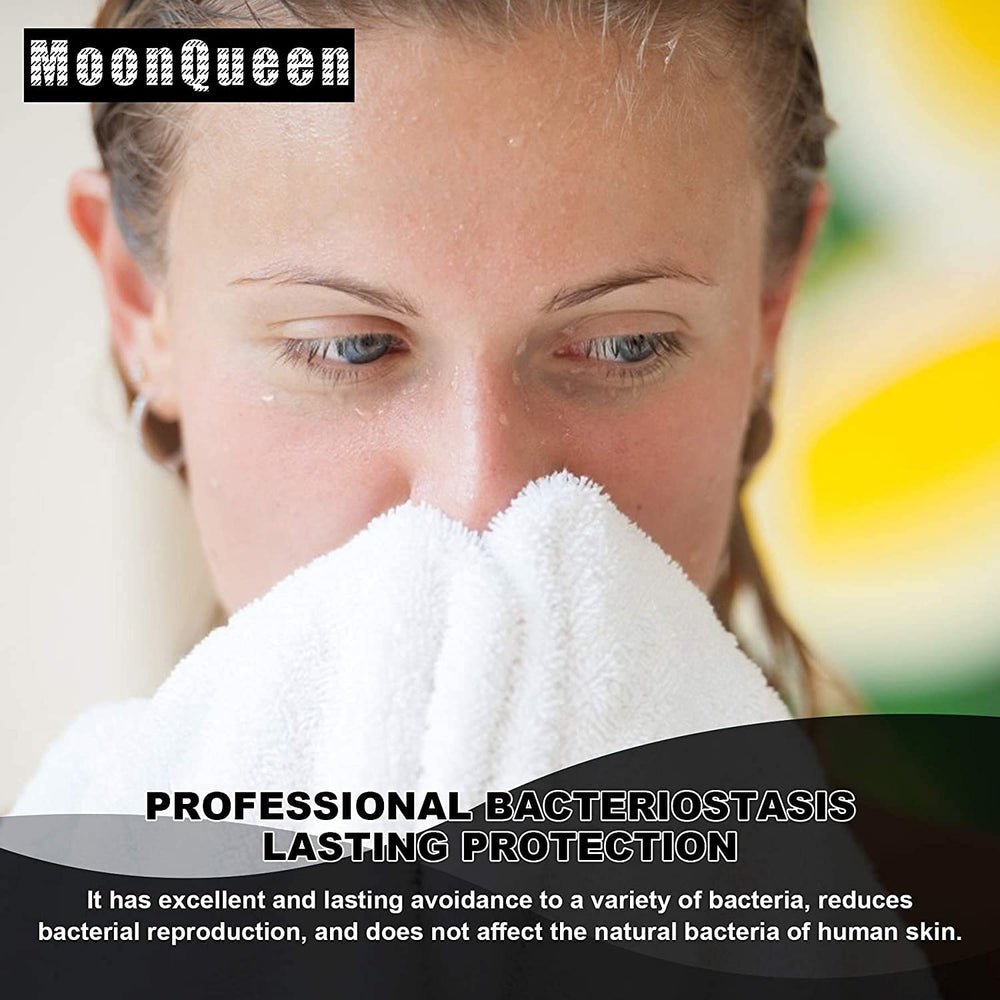 MOONQUEEN serviettes-visage-microfibre: nettoyage rapide avec eau tiède
