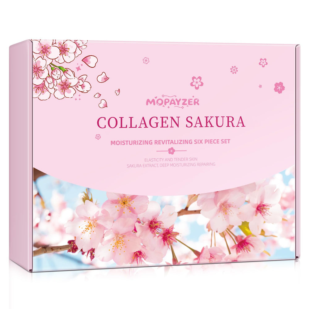 Mopayzer Collagen Sakura Kit Soin Quotidien: ensemble complet pour la routine beauté