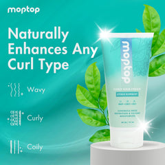 MopTop Curl Cream defines curls for a bouncy, touchable finish.