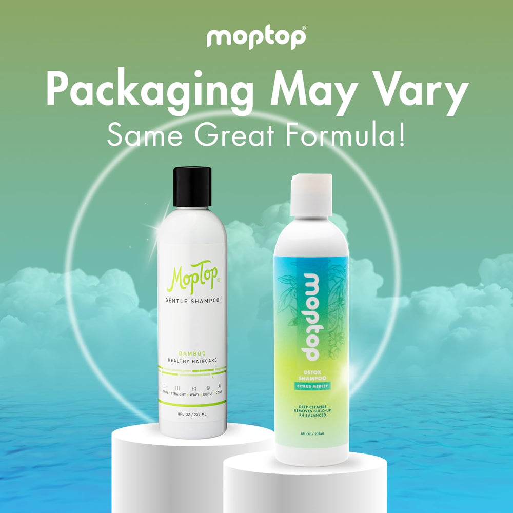 MopTop Detox Shampoo – formule sans parabènes pour une routine plus propre.