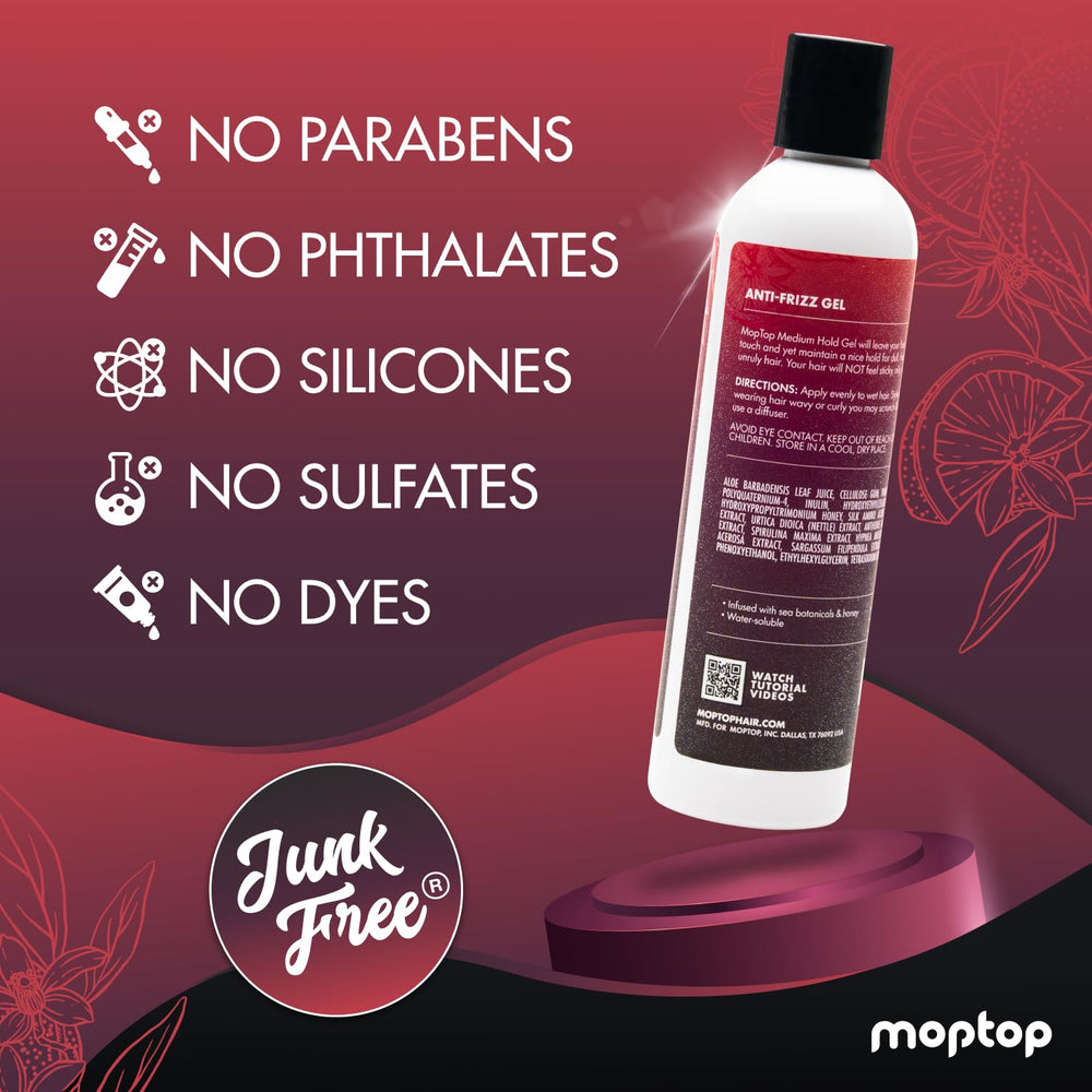 MopTop Gel Format 236 ml prêt à l’emploi pour coiffage.