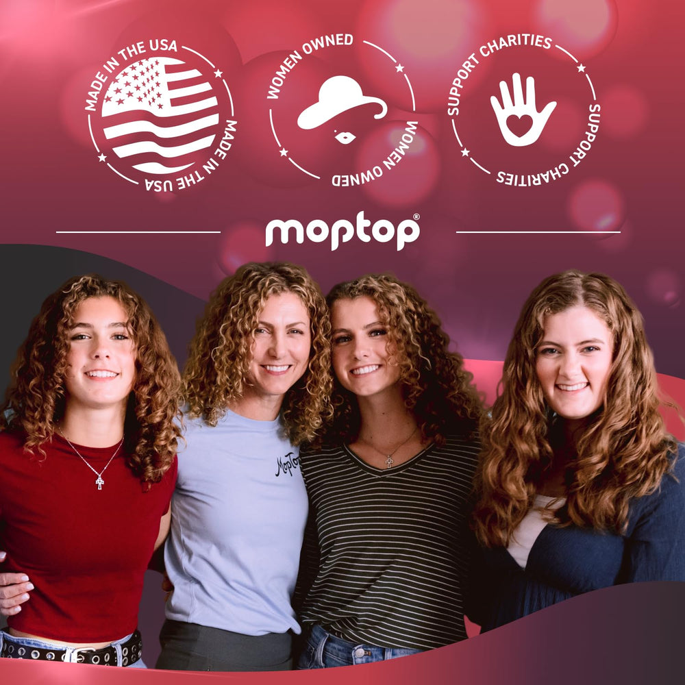 MopTop Gel sans parabènes et sans sulfates, soin doux.