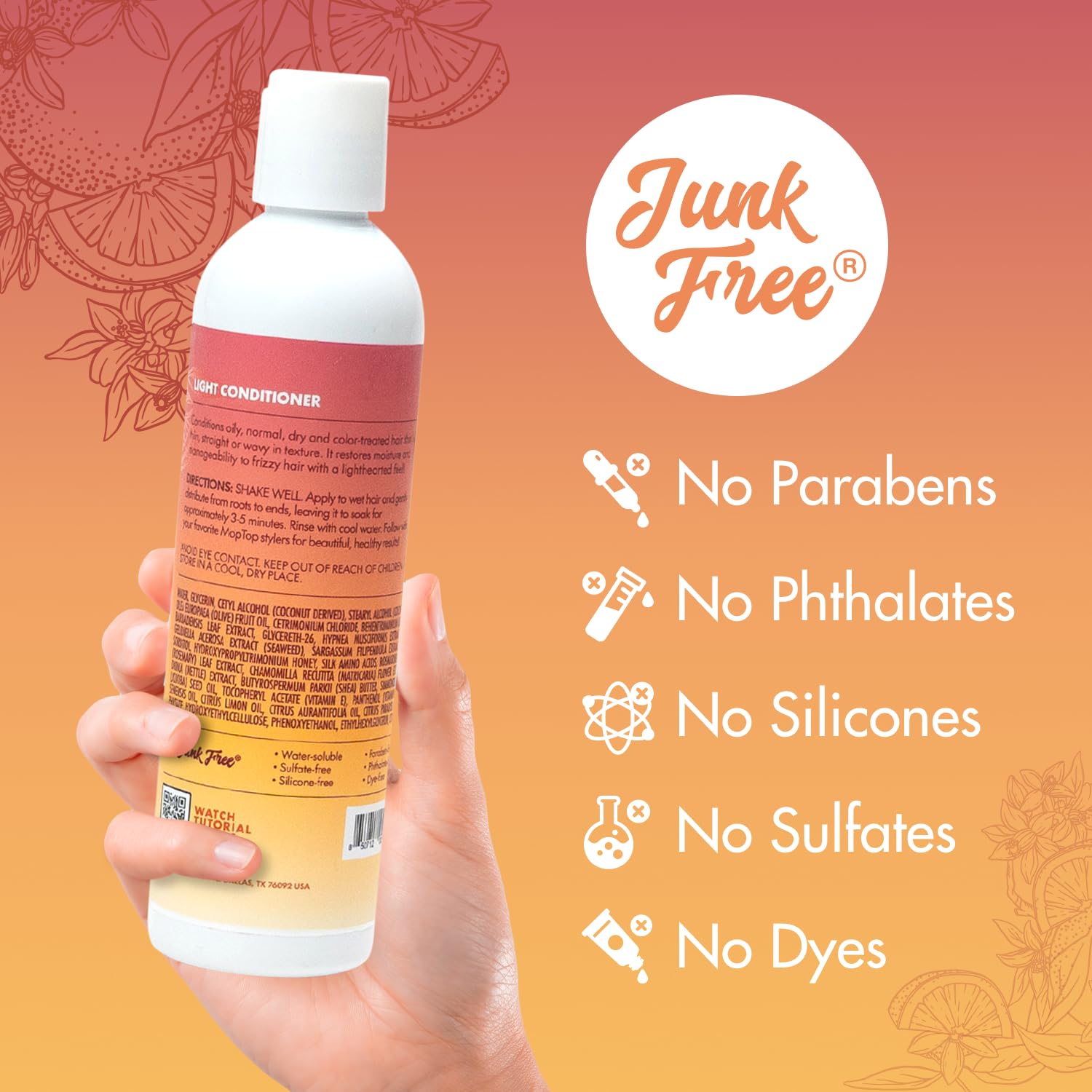MopTop Rinçage-eau-froide, fini frais et douceur durable.