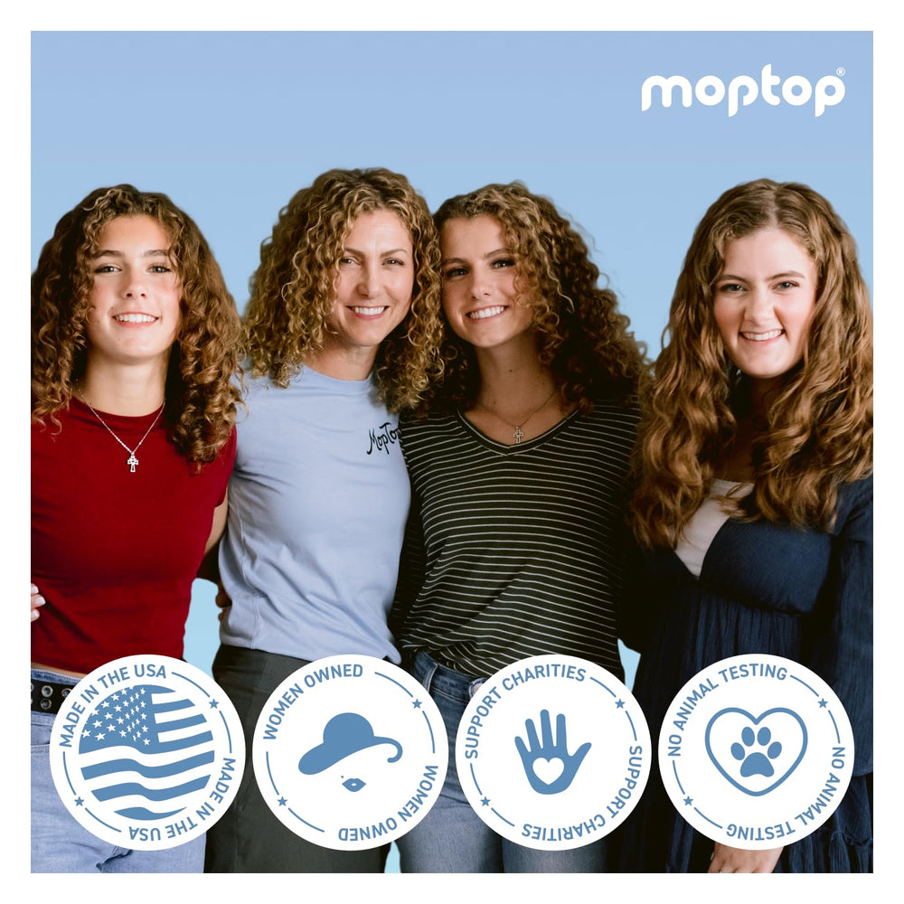 MopTop utilisation quotidienne pour tous types, hydratation sans lourdeur.