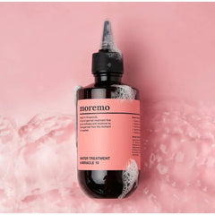 MOREMO Water Treatment Miracle – utilisation après shampooing avec démêlage facilité.