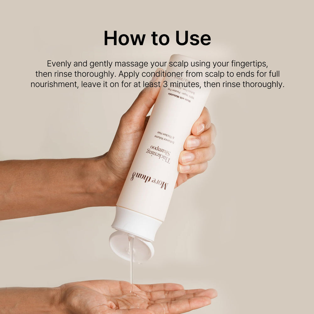 Ingrédients clés du shampooing Matsutake Morethan8 pour fortifier les mèches