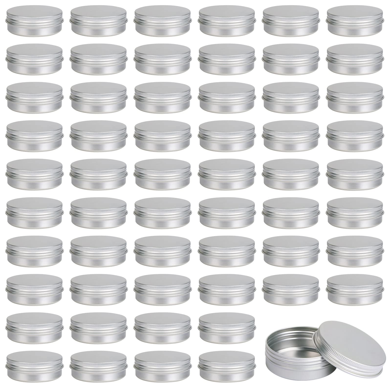 Moretoes boîte aluminium 2oz avec fermeture vis, pratique pour échantillons et déplacements.