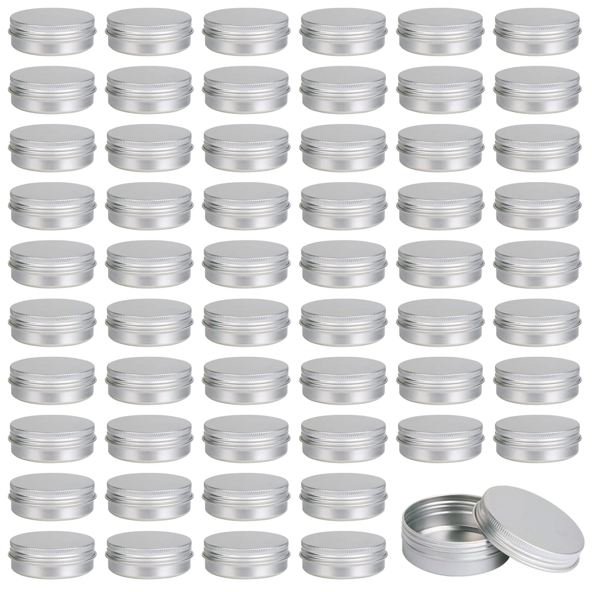 Moretoes boîte aluminium 2oz avec fermeture vis, pratique pour échantillons et déplacements.