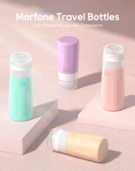 Morfone bocaux silicone BPA-free assurant rangement sûr en voyage