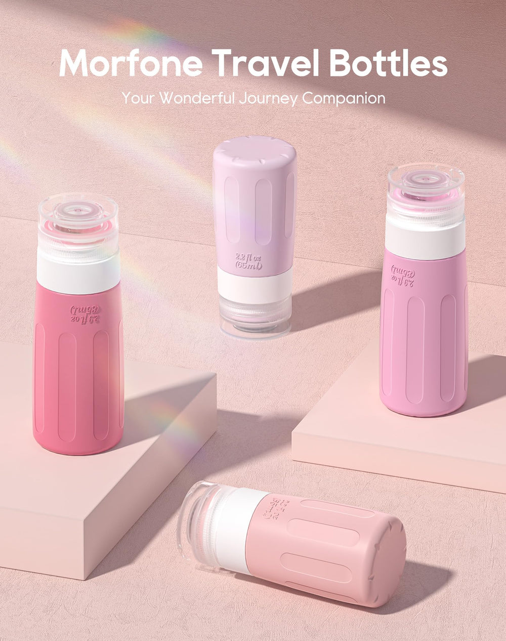 Morfone-bouteilles-silicone-sans-bpa : réutilisables et flexibles pour un voyage léger.