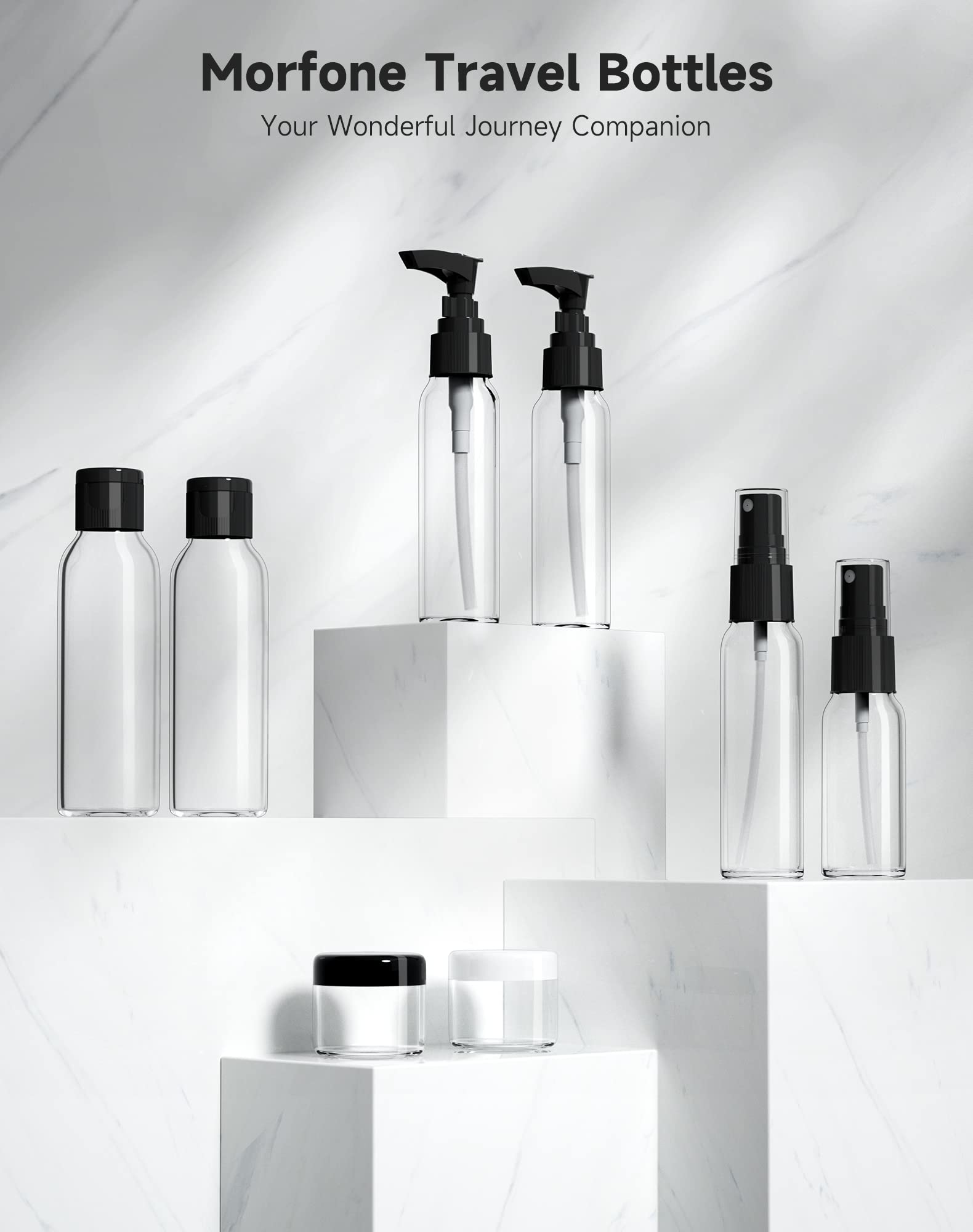 Flacons vaporisateurs Morfone portables pour parfum ou brume en déplacement
