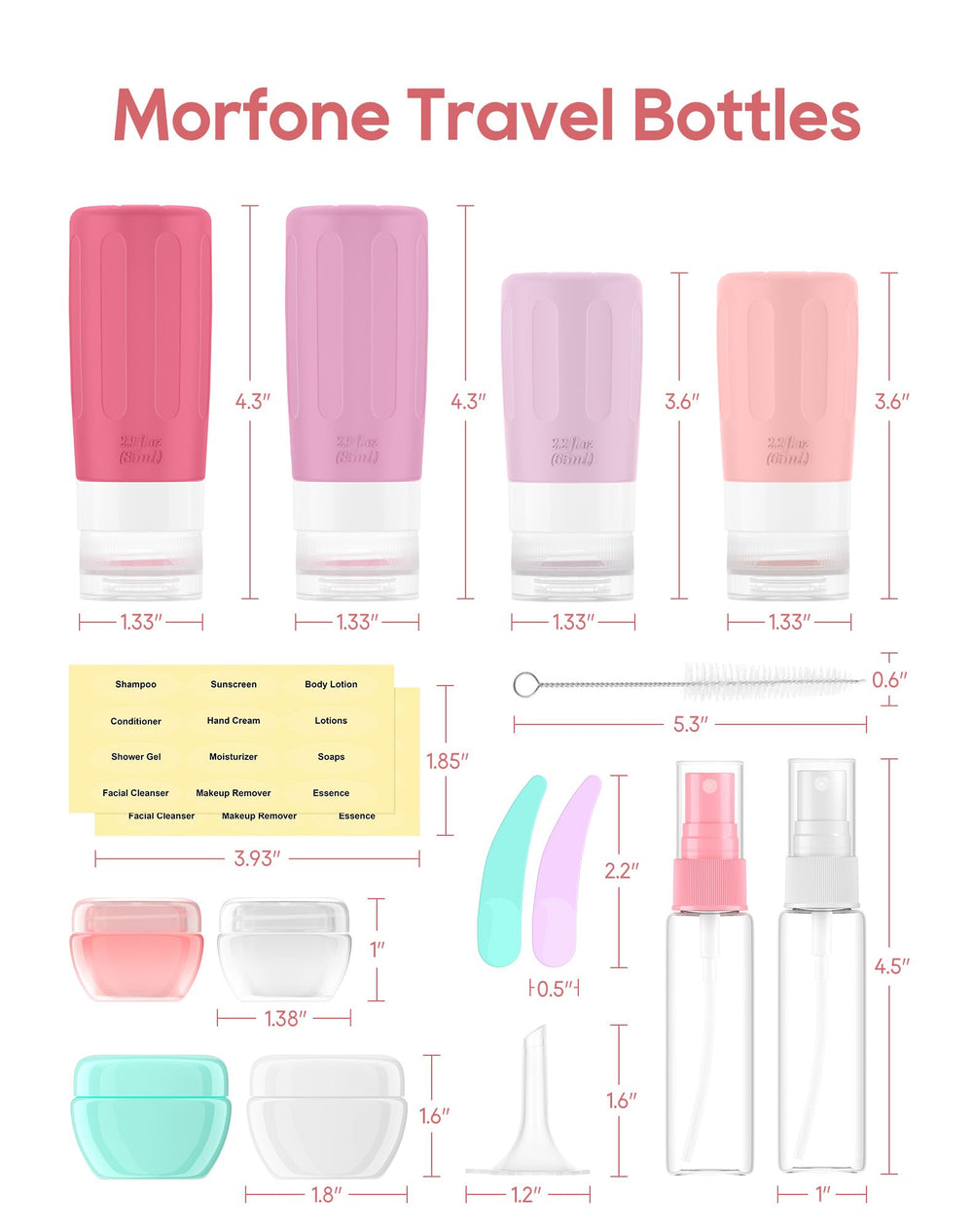 Morfone-etiquettes-voyage-organisation : étiquettes pratiques pour identifier facilement vos produits.