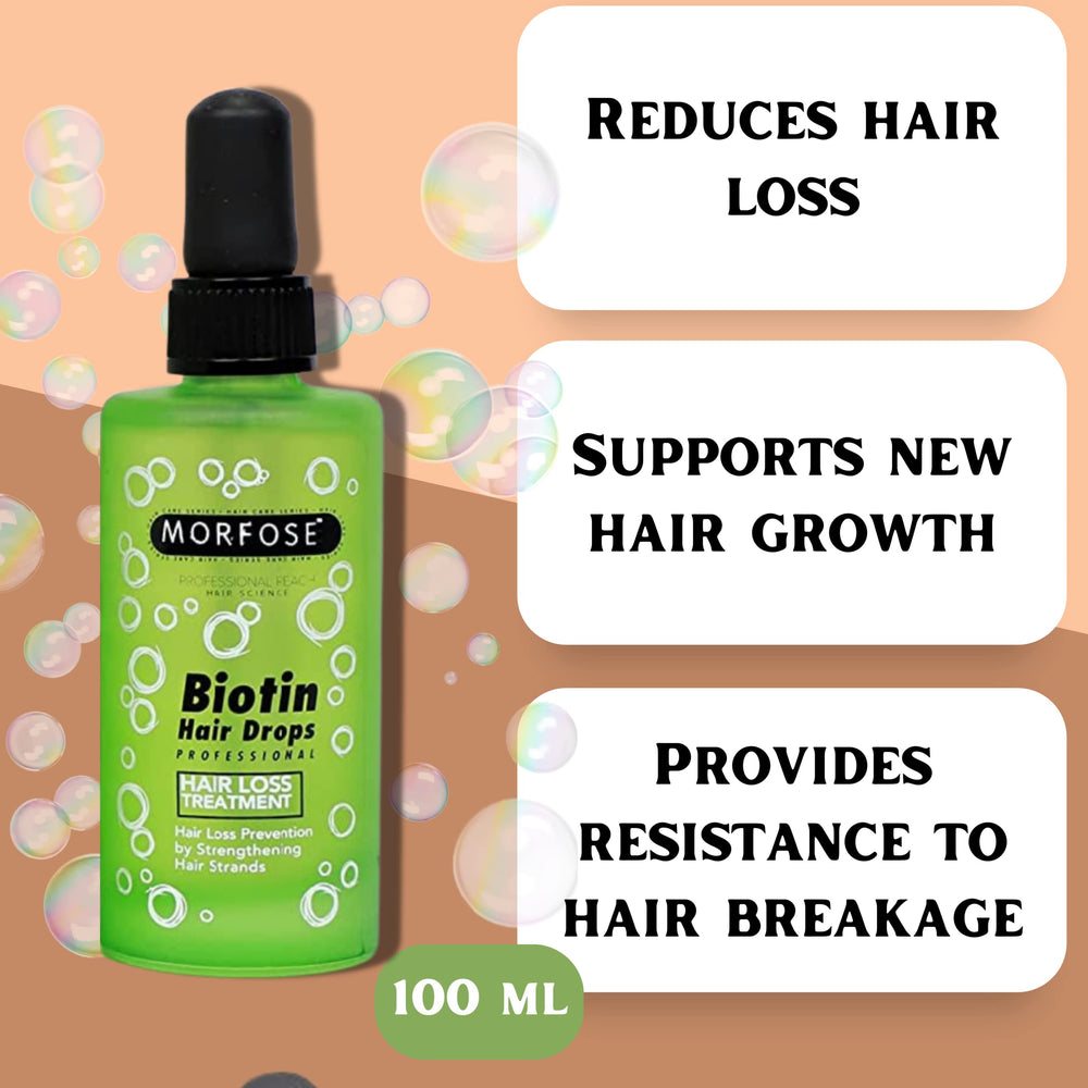 Morfose Biotin Hair Drop : application universelle pour tous types de cheveux et nourrir les follicules.