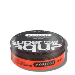 Morfose Super Aqua Gel Wax – flacon prêt pour une coiffure nette et durable.