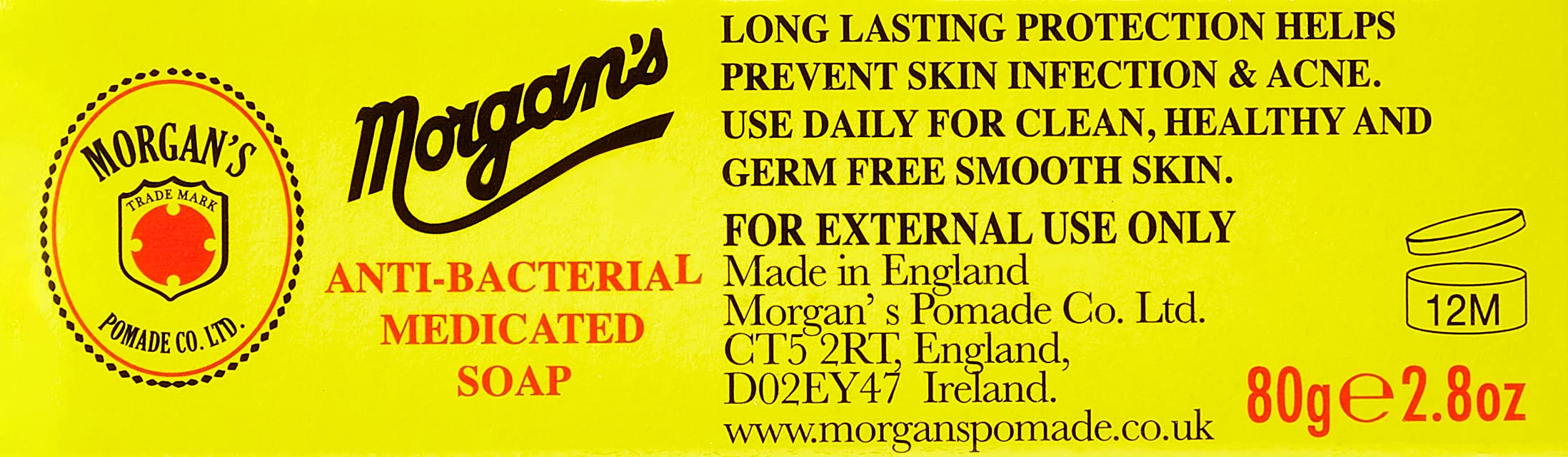 Morgan Savon antibactérien – usage quotidien pour peau propre et lisse.