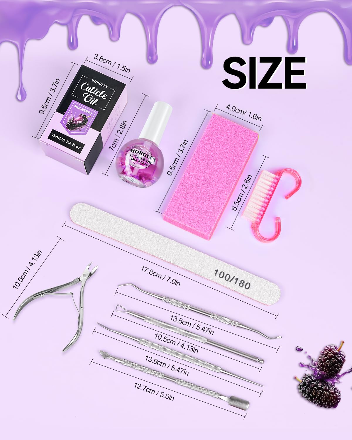 Brosse-ongles douce Morgles: nettoyage en douceur des ongles et peau.