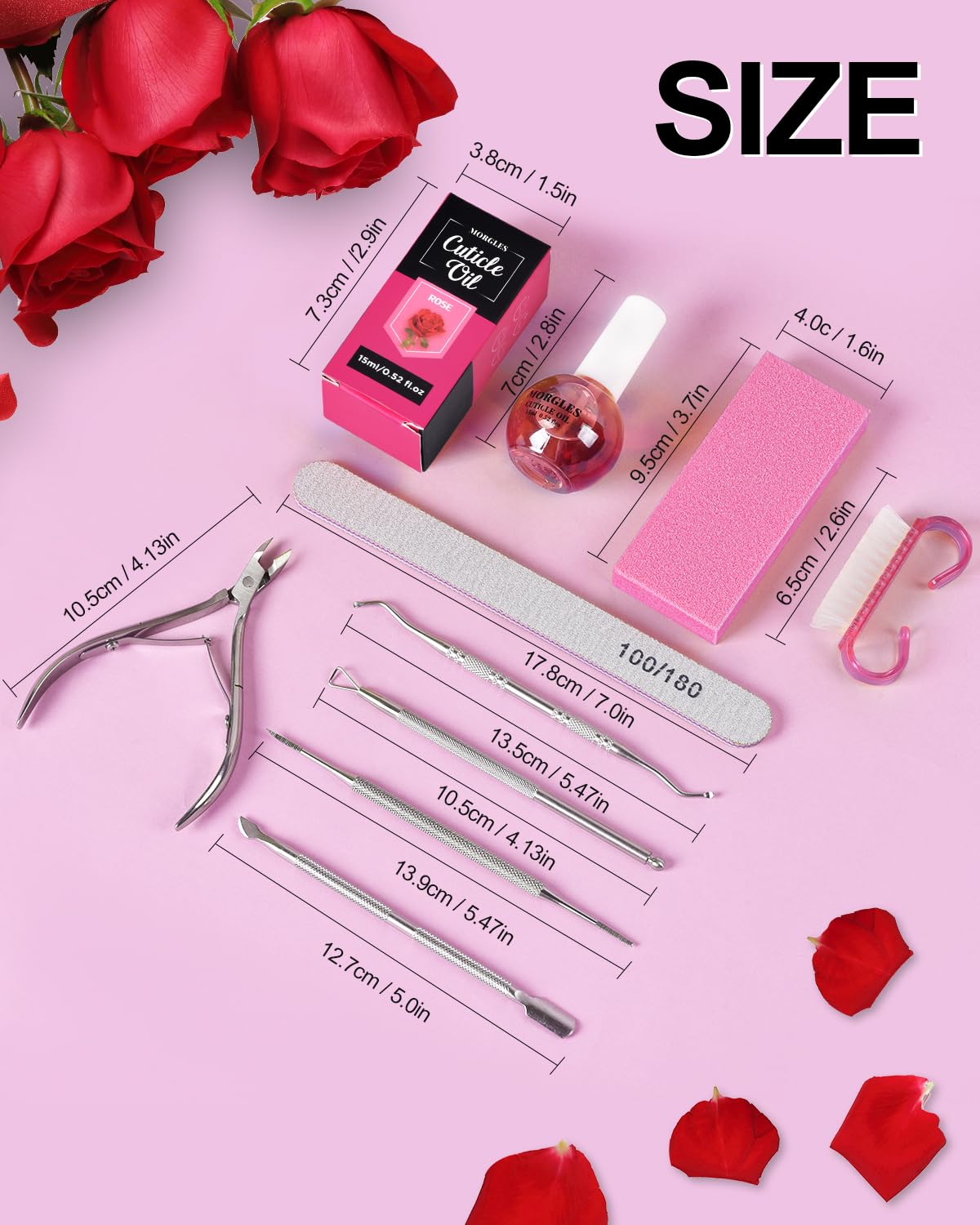 Morgles brosse-ongles: brosse douce pour nettoyer ongles et outils.