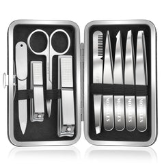MORGLES ensemble pinces et coupe-ongles avec étui pratique pour voyage.