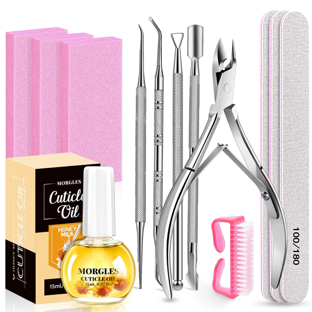Kit Morgles : lime à ongles et bloc tampon pour une finition lisse