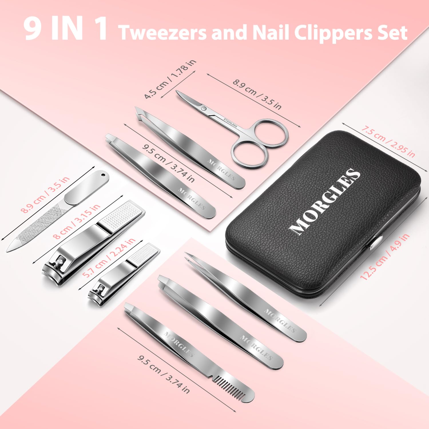 Ensemble professionnel Morgles, kit complet et fiable pour soins des ongles.