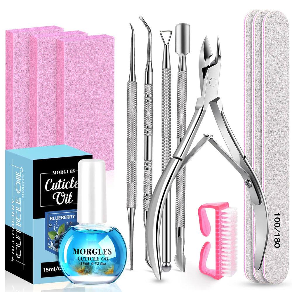 Kit soins ongles complet de MORGLES, pratique pour la manucure à domicile.