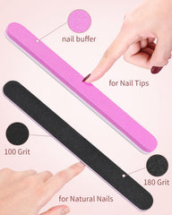 MORGLES lime ongles 3 pièces, forme nette et précise