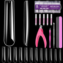 Ongles Morgles carrés extra longs 3XL prêts à poser pour un look durable à domicile.