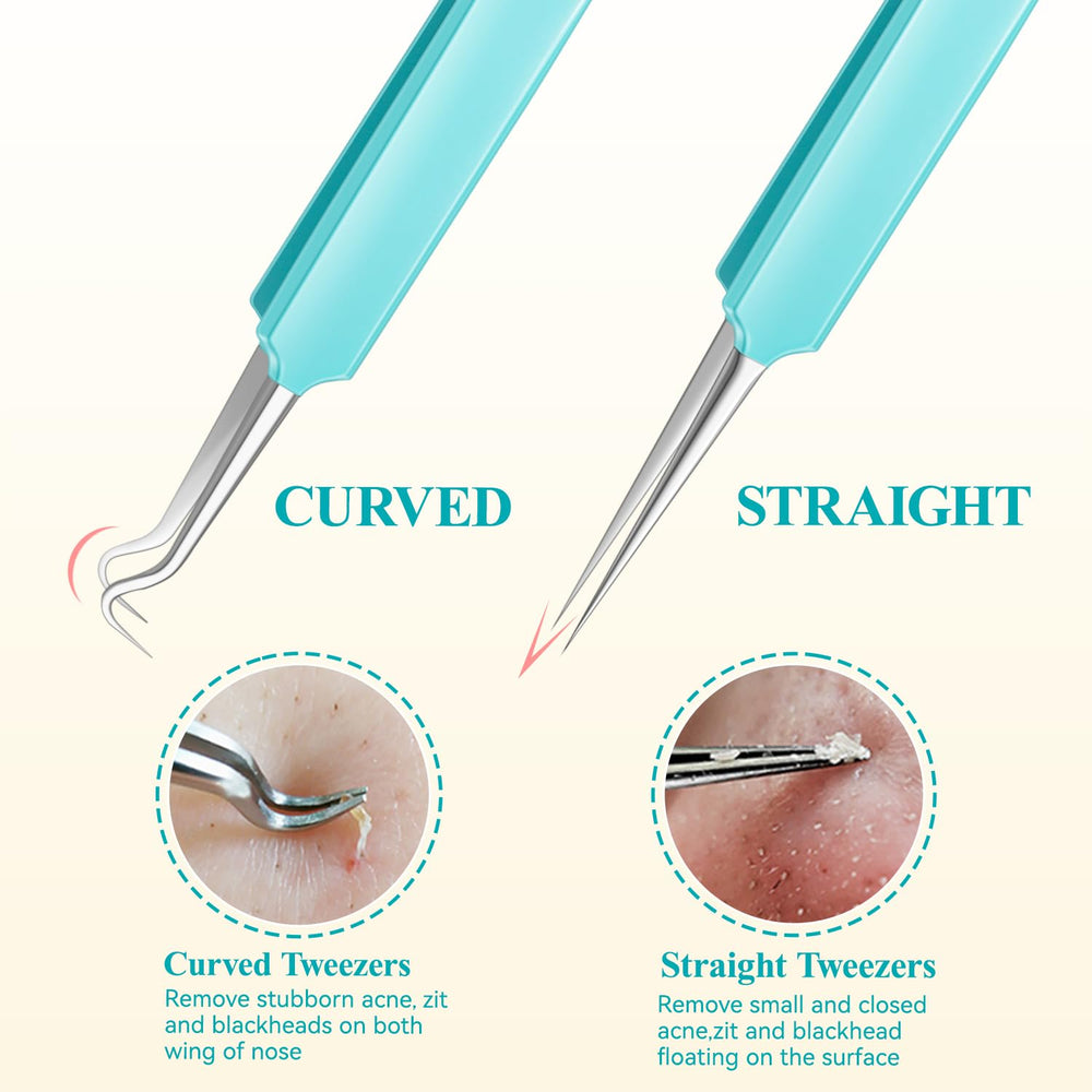 Outils Morgles pour l'extraction des imperfections du visage, prise en main précise.