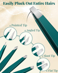 MORGLES pinces-sourcils angle-bout pour contours nets et précis.