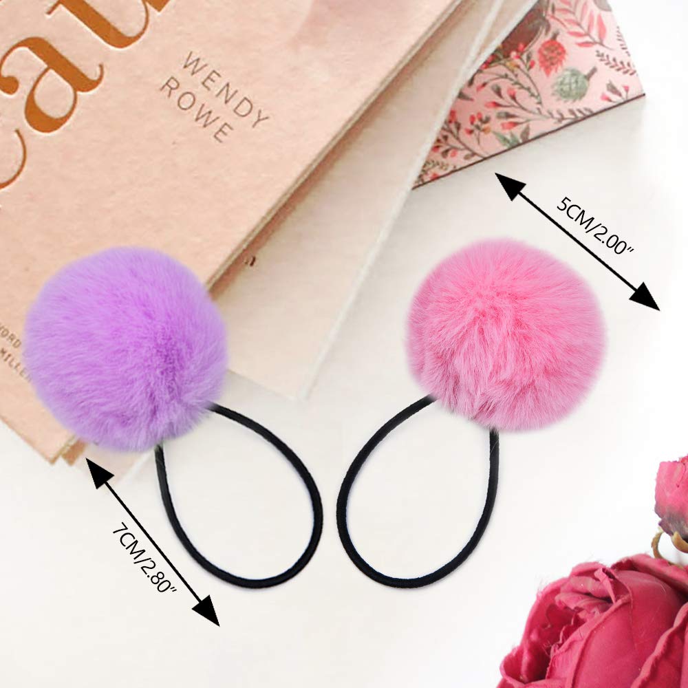 morgles pompon duveteux rouge pour cheveux, idéal pour paillettes et tenues festives