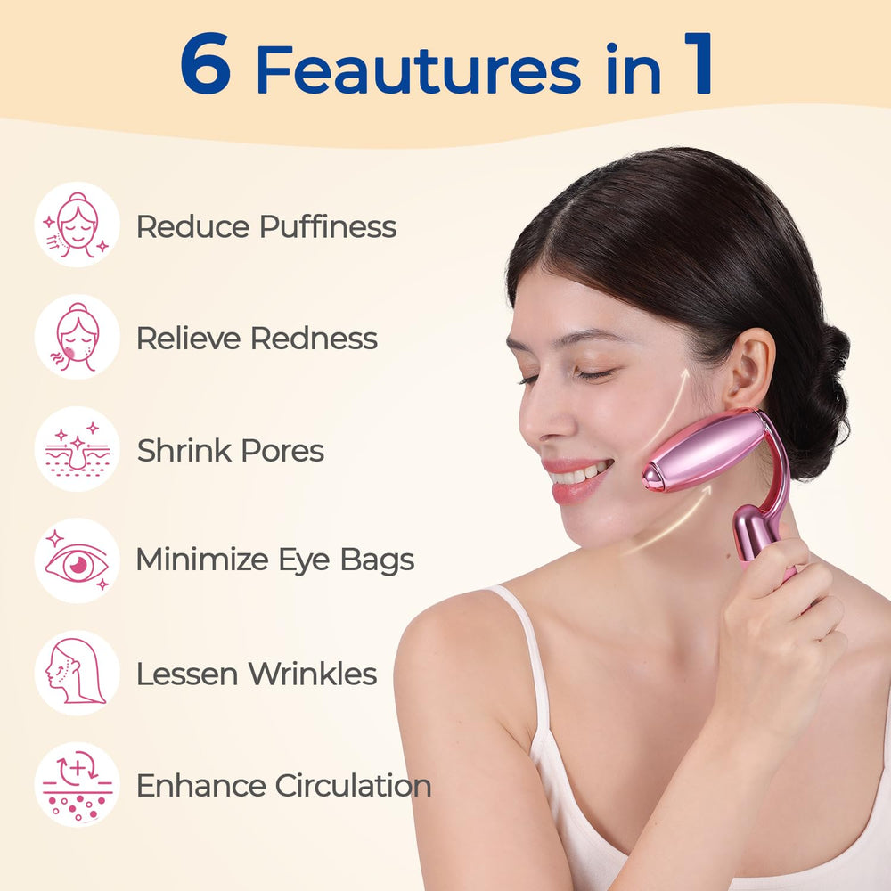 Rouleau Morgles glace peau – massage apaisant et meilleure absorption des soins.