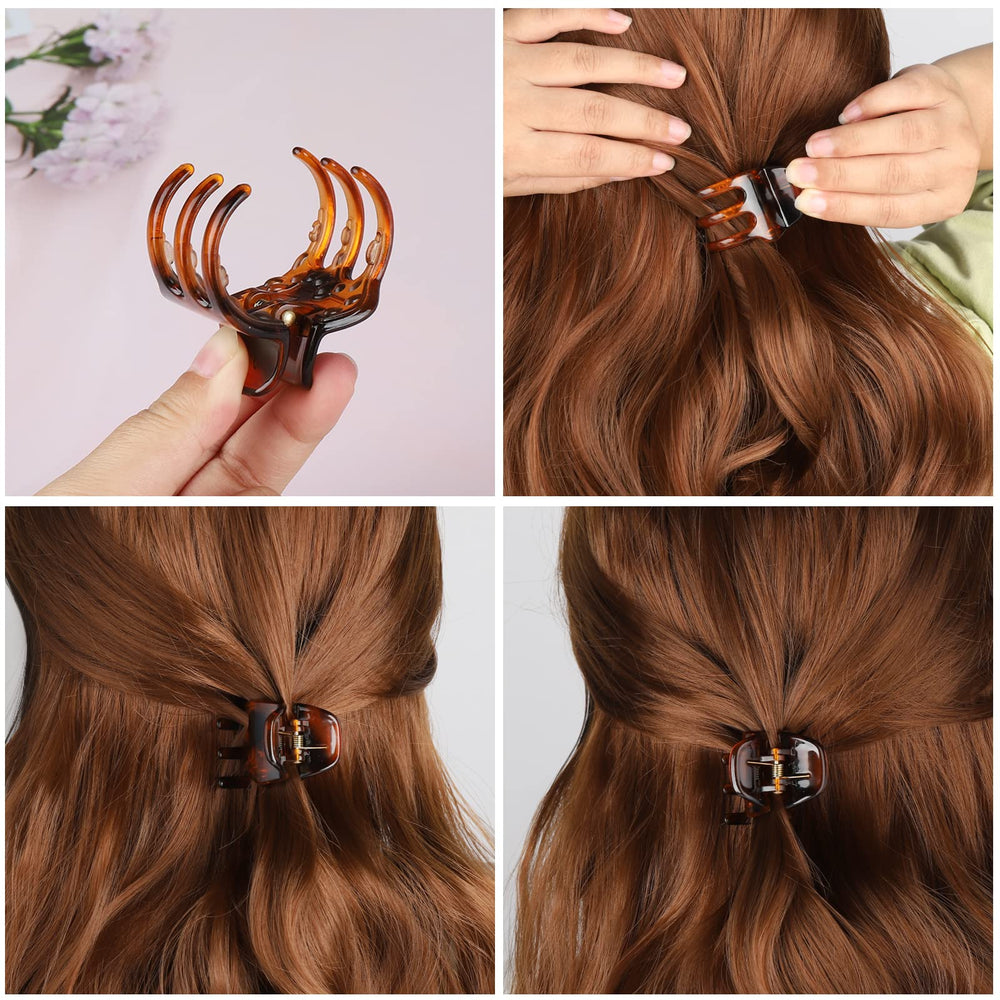 Pinces Morhom 1,4 pouce sur cheveux épais et moyens, tenue fiable.