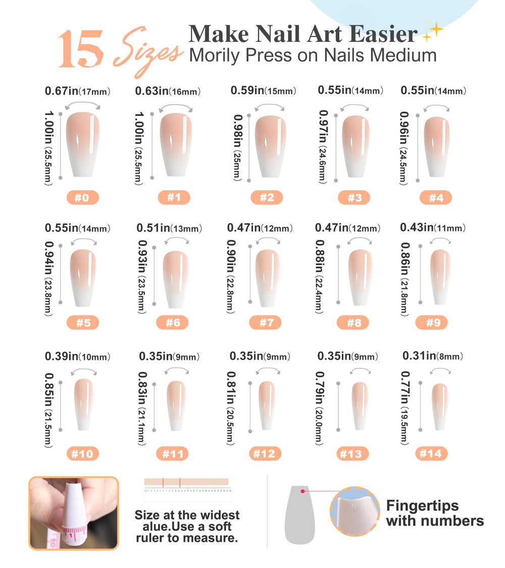 Ongles Morily avec finition lustrée, effet naturel et élégant.