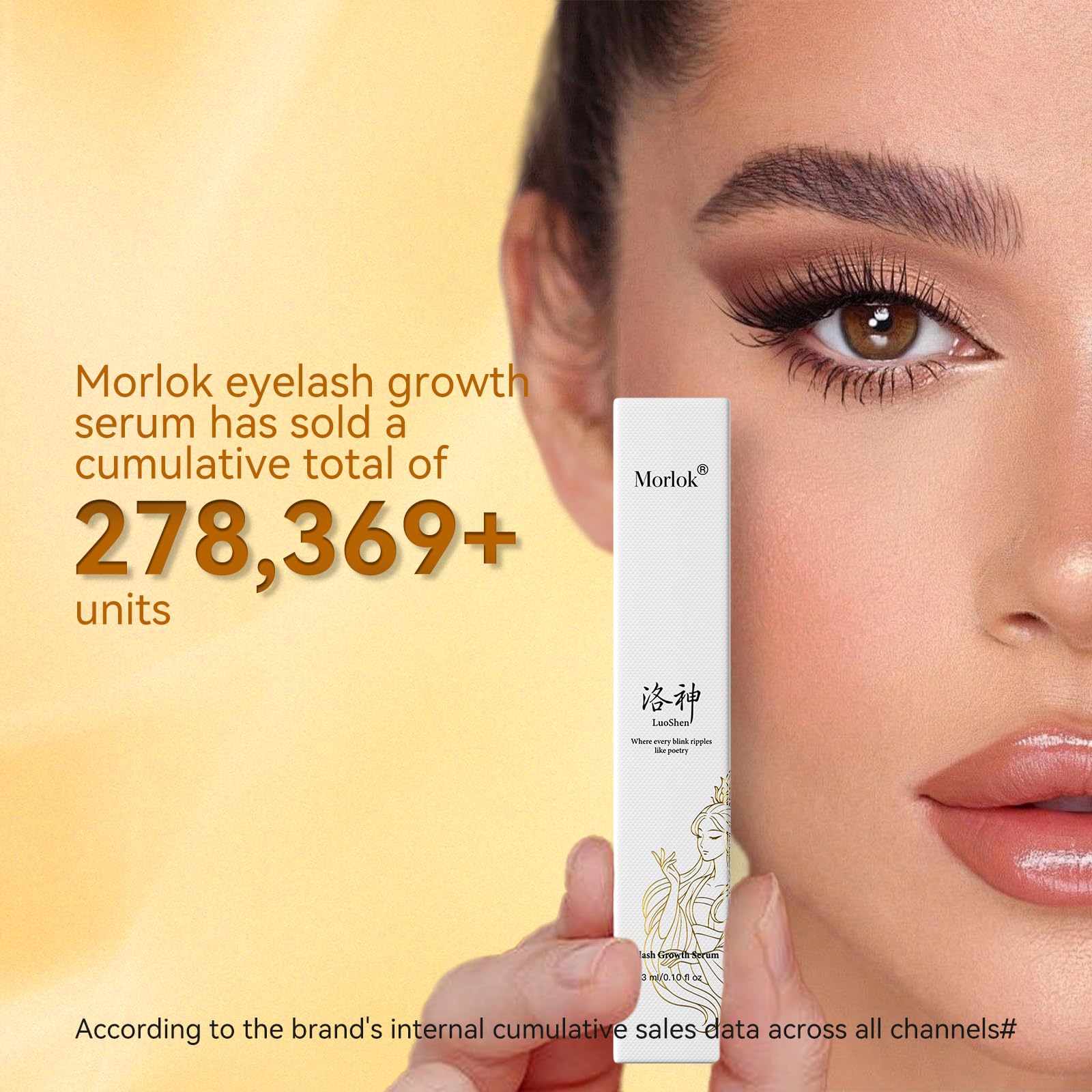 Rituel matin et soir avec Morlok pour des cils et sourcils soignés.