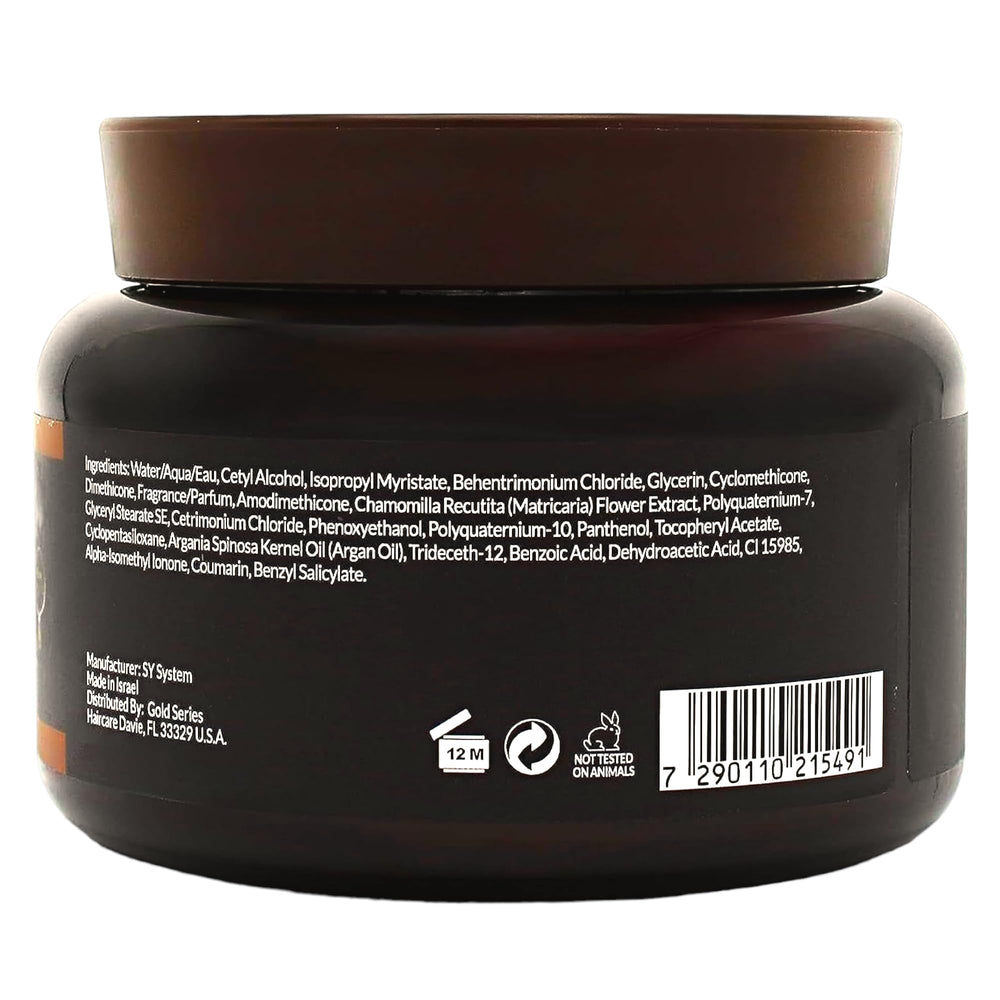 Moroccan Gold Series masque cheveux sec argan: hydratation intense et douceur durable.
