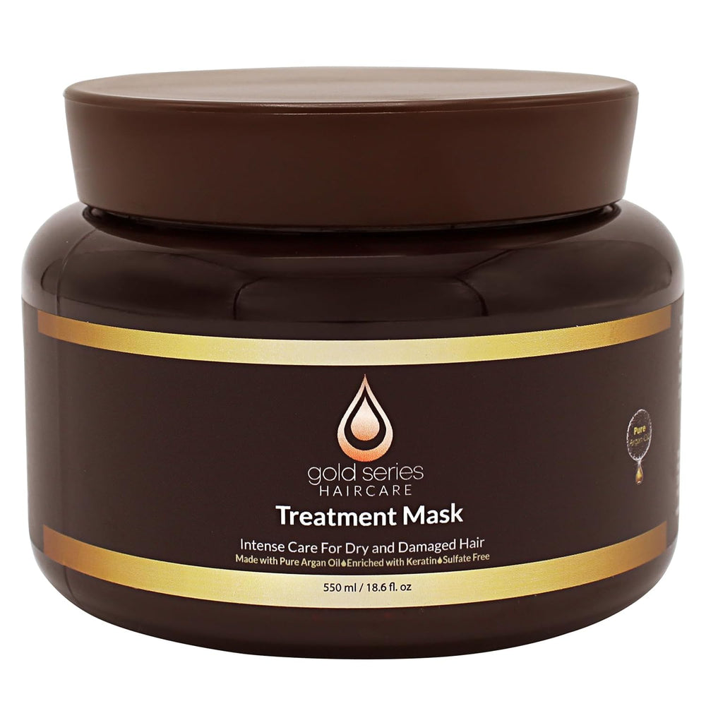 Moroccan Gold Series masque traitement argan, hydratation intensive pour cheveux.