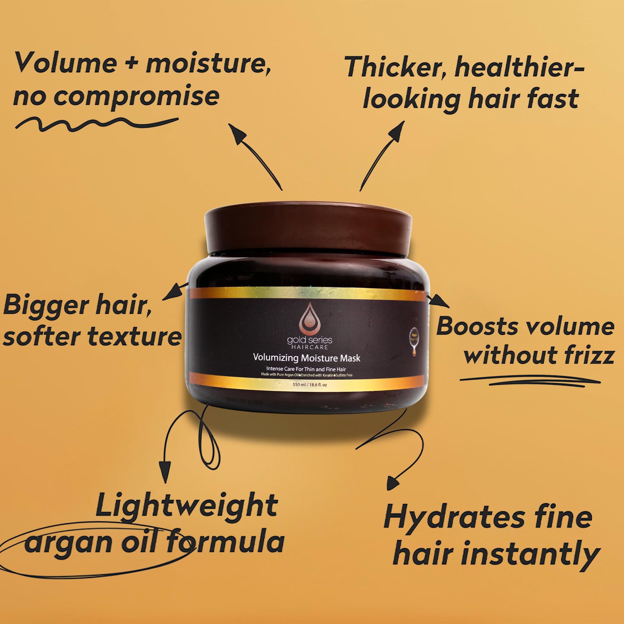 Moroccan Gold Series soin croissance cheveux argan: stimule croissance et offre du volume.