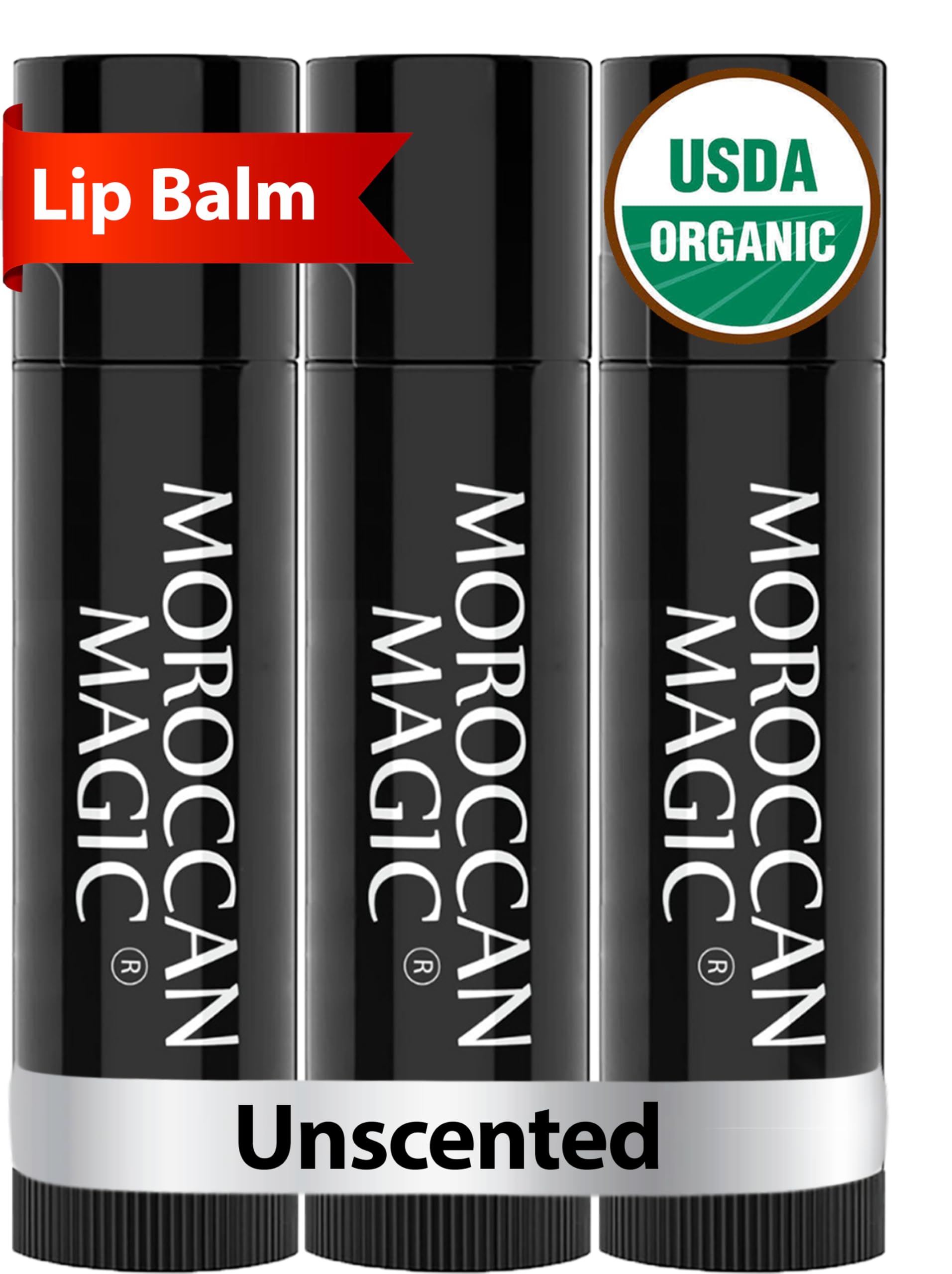 Moroccan Magic baume lèvres sans parfum 3-pack hydrate durablement les lèvres