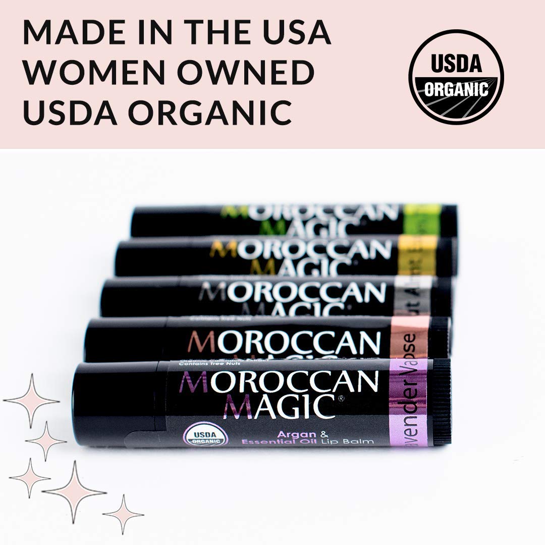Moroccan Magic ingrédients complets soin lèvres biologique et sûr