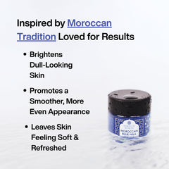MOROCCAN MCHICHA Poudre Nila Bleue se mélange facilement avec yaourt pour masque.