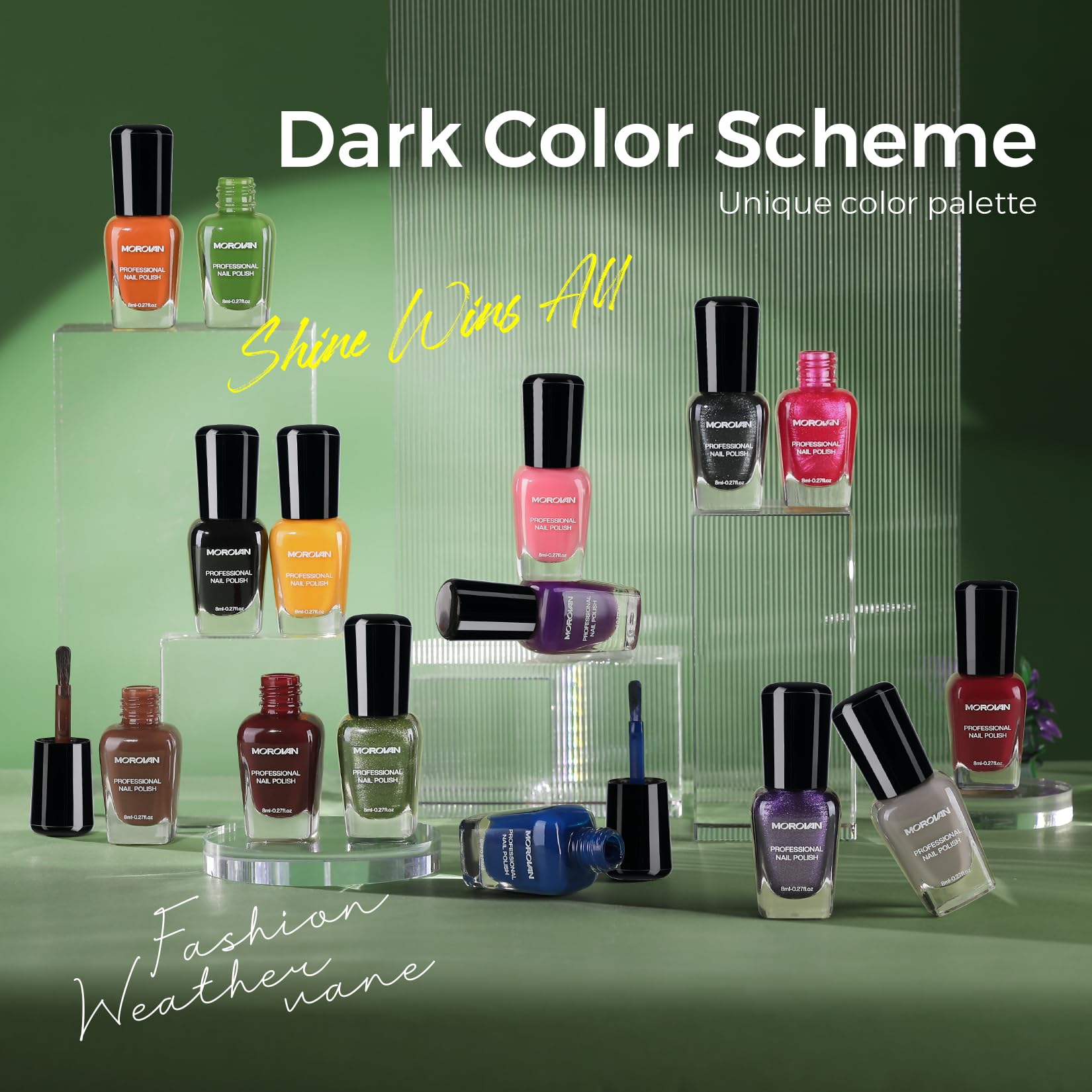 Morovan dark red nail polish for a sophisticated, chip-resistant finish