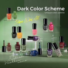 Morovan dark red nail polish for a sophisticated, chip-resistant finish
