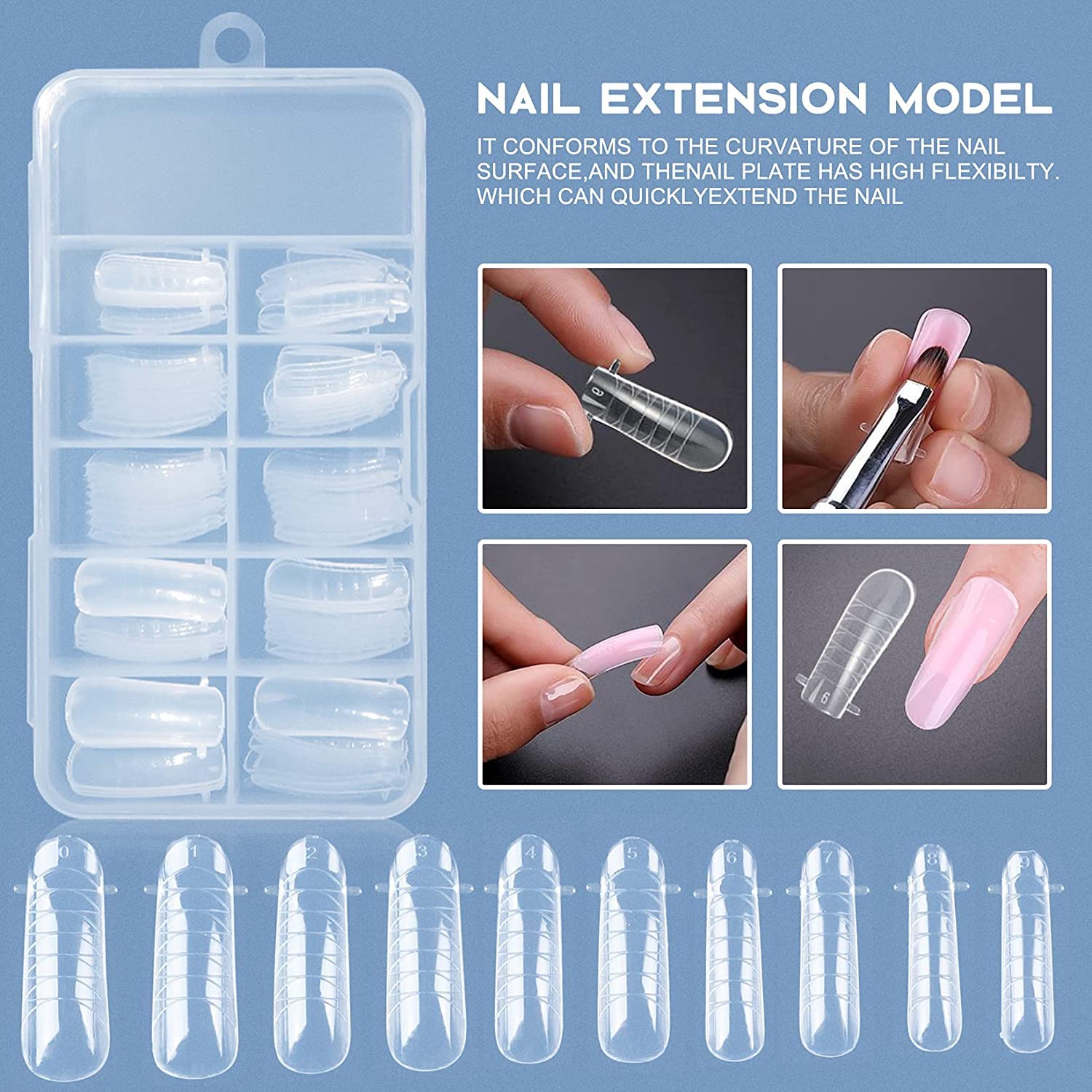 Morovan étui-accessoires rangement pratique pour votre kit manucure.