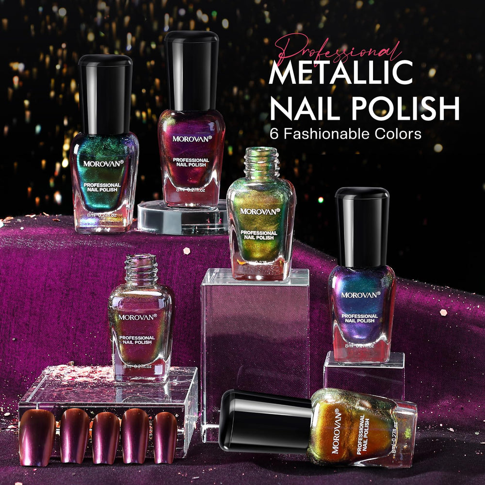 Morovan holographic shades deliver high-gloss color without needing a UV lamp.