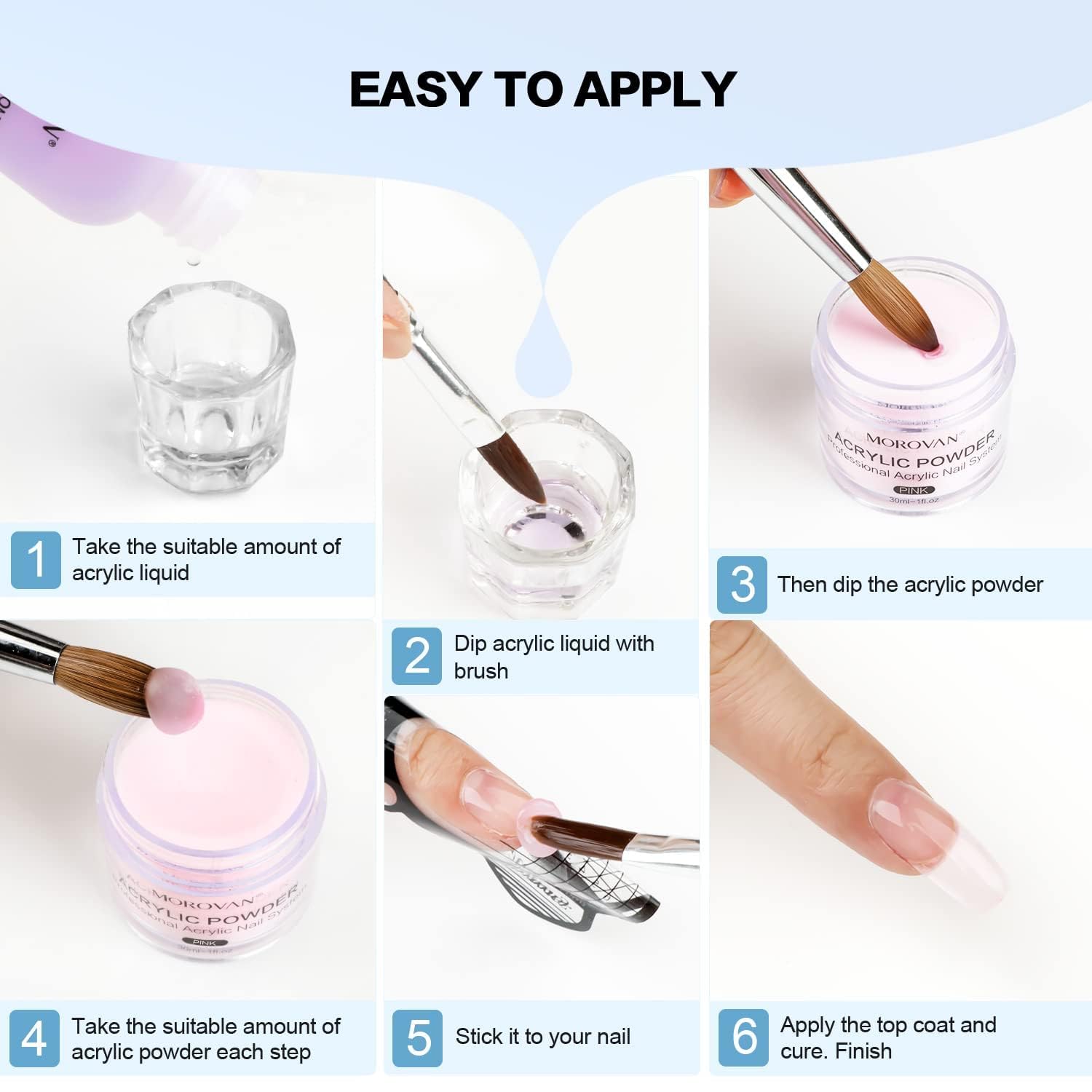 Morovan kit-accessoires-ongles : outils essentiels pour un rendu professionnel à domicile.