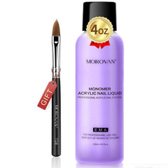 Morovan Monomer: bouteille de liquide pour ongles, clarté et brillance.
