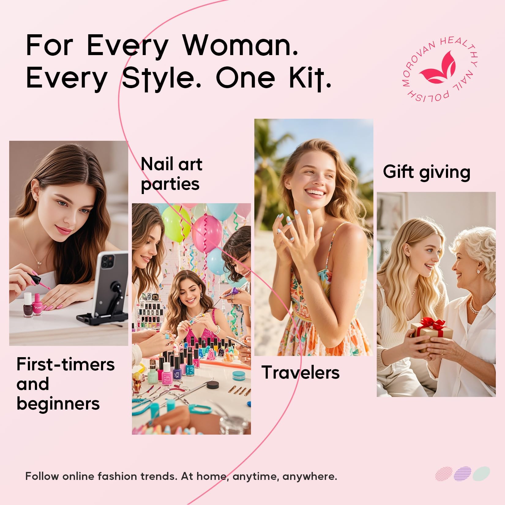 Morovan beginner guide and tools support confident at-home manicures.